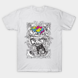 L.I.G. Colorful Zombie Brains Collection T-Shirt